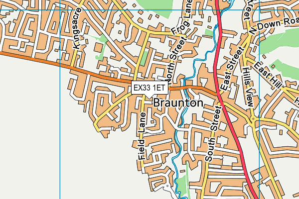 EX33 1ET map - OS VectorMap District (Ordnance Survey)