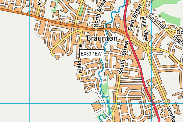 EX33 1EW map - OS VectorMap District (Ordnance Survey)