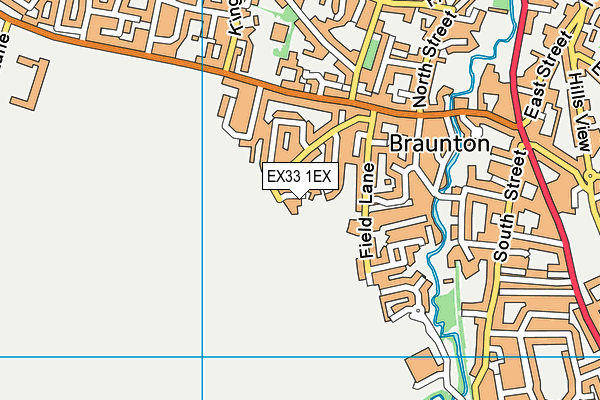 EX33 1EX map - OS VectorMap District (Ordnance Survey)