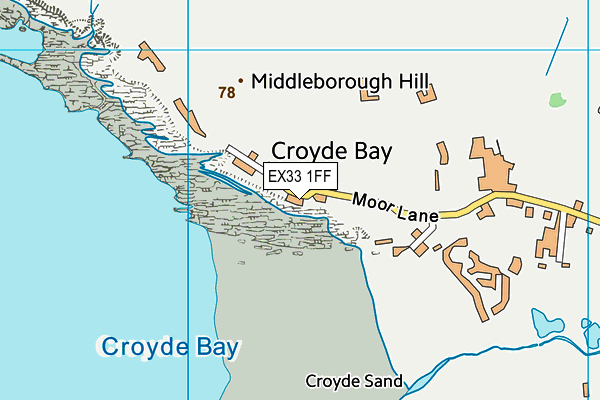 EX33 1FF map - OS VectorMap District (Ordnance Survey)