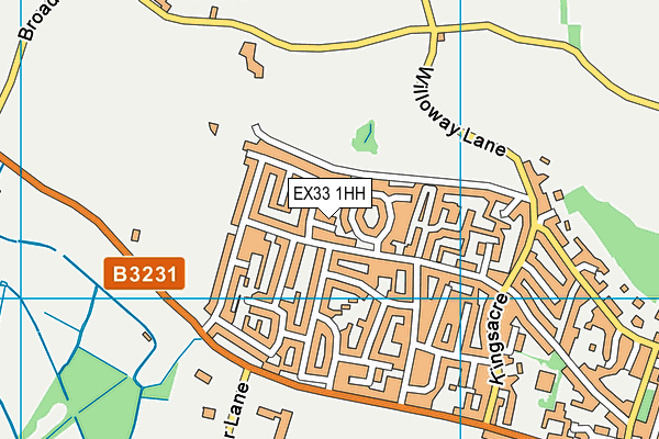 EX33 1HH map - OS VectorMap District (Ordnance Survey)