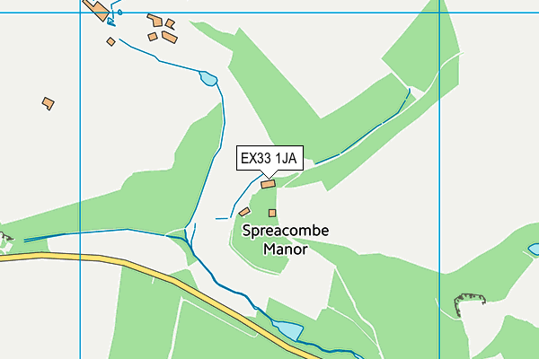 EX33 1JA map - OS VectorMap District (Ordnance Survey)