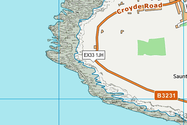 EX33 1JH map - OS VectorMap District (Ordnance Survey)