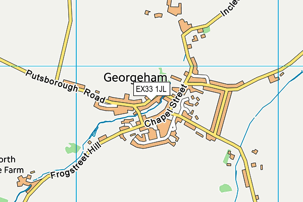 EX33 1JL map - OS VectorMap District (Ordnance Survey)