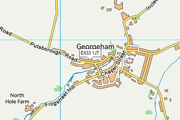EX33 1JT map - OS VectorMap District (Ordnance Survey)