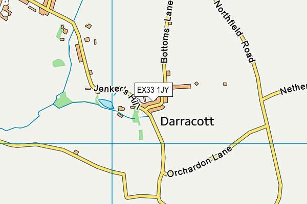 EX33 1JY map - OS VectorMap District (Ordnance Survey)