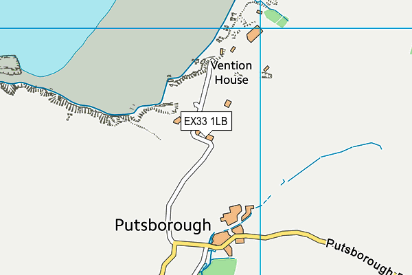 EX33 1LB map - OS VectorMap District (Ordnance Survey)