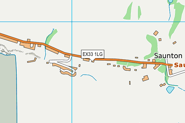 EX33 1LG map - OS VectorMap District (Ordnance Survey)