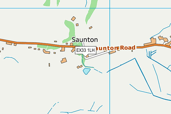 EX33 1LH map - OS VectorMap District (Ordnance Survey)