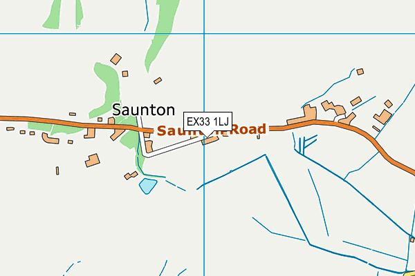 EX33 1LJ map - OS VectorMap District (Ordnance Survey)