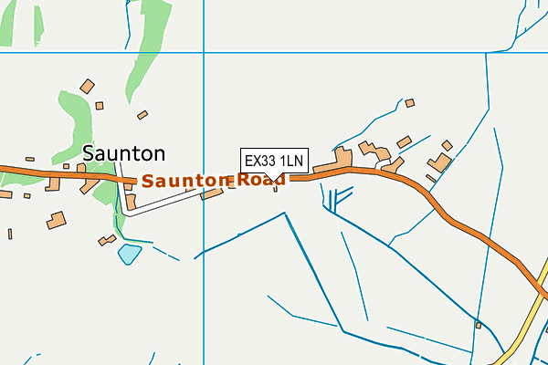 EX33 1LN map - OS VectorMap District (Ordnance Survey)