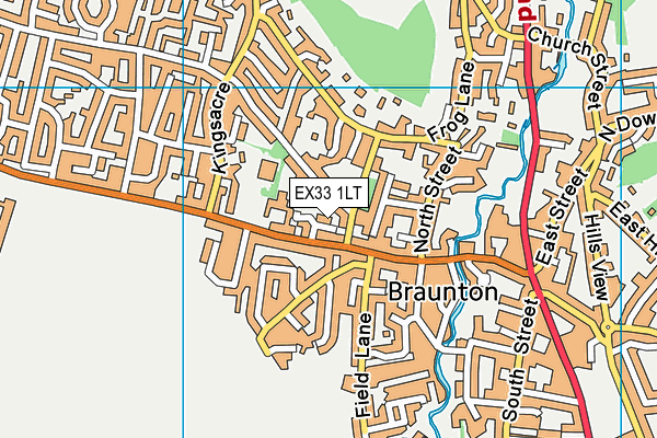 EX33 1LT map - OS VectorMap District (Ordnance Survey)