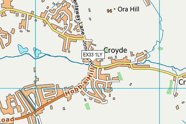 EX33 1LY map - OS VectorMap District (Ordnance Survey)