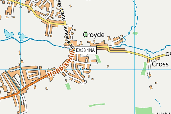 EX33 1NA map - OS VectorMap District (Ordnance Survey)