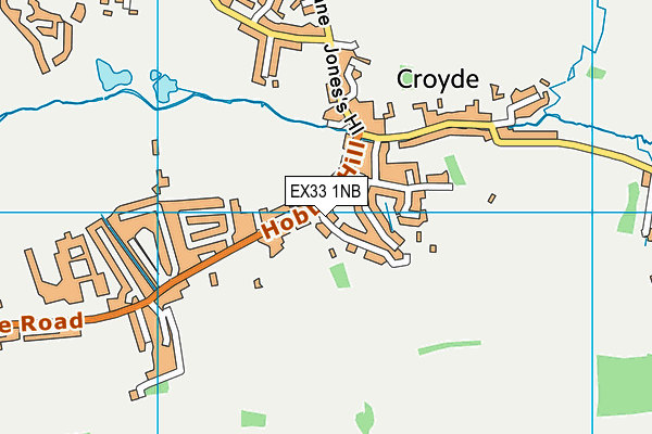 EX33 1NB map - OS VectorMap District (Ordnance Survey)