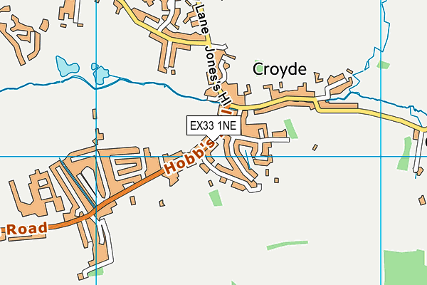 EX33 1NE map - OS VectorMap District (Ordnance Survey)