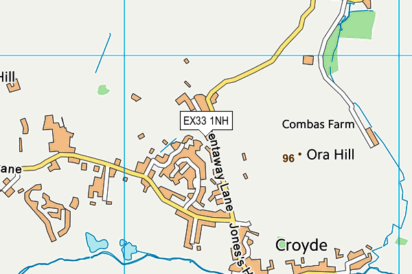 EX33 1NH map - OS VectorMap District (Ordnance Survey)