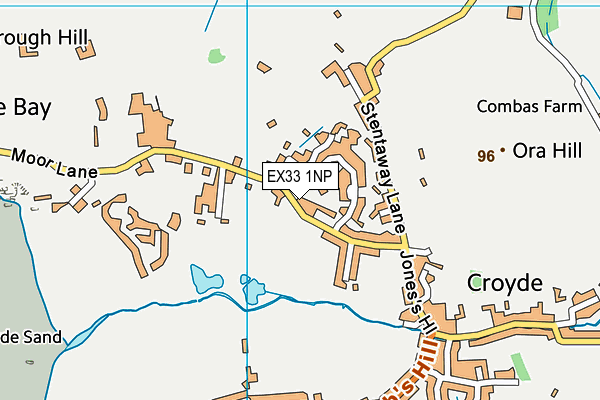 EX33 1NP map - OS VectorMap District (Ordnance Survey)
