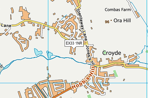 EX33 1NR map - OS VectorMap District (Ordnance Survey)