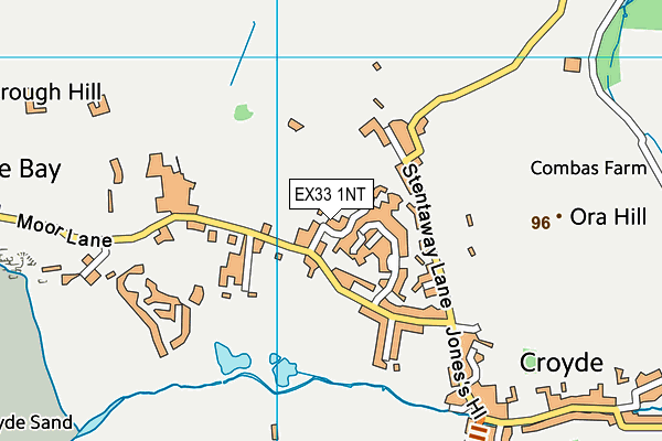 EX33 1NT map - OS VectorMap District (Ordnance Survey)