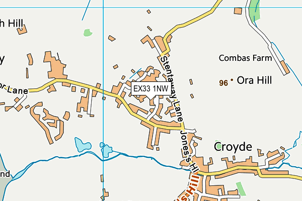 EX33 1NW map - OS VectorMap District (Ordnance Survey)