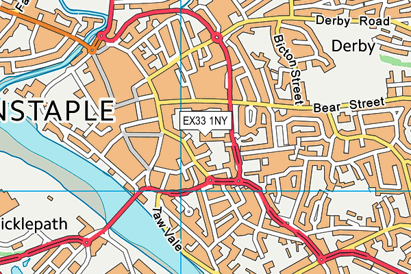 EX33 1NY map - OS VectorMap District (Ordnance Survey)