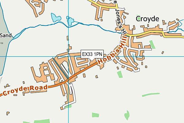 EX33 1PN map - OS VectorMap District (Ordnance Survey)