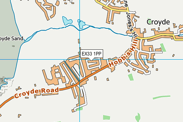 EX33 1PP map - OS VectorMap District (Ordnance Survey)