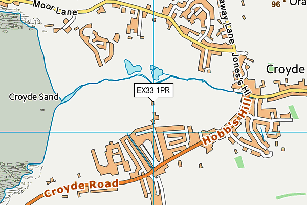 EX33 1PR map - OS VectorMap District (Ordnance Survey)