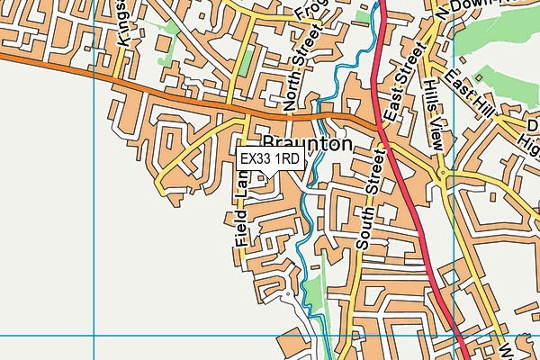 EX33 1RD map - OS VectorMap District (Ordnance Survey)