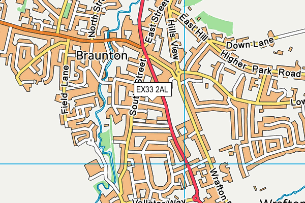 EX33 2AL map - OS VectorMap District (Ordnance Survey)