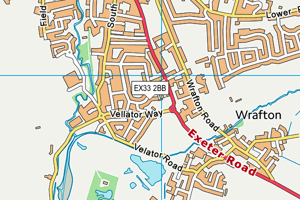 EX33 2BB map - OS VectorMap District (Ordnance Survey)