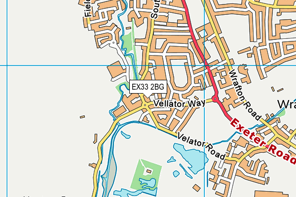 EX33 2BG map - OS VectorMap District (Ordnance Survey)