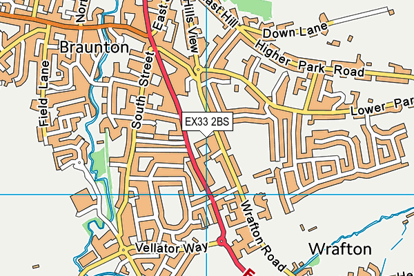 EX33 2BS map - OS VectorMap District (Ordnance Survey)