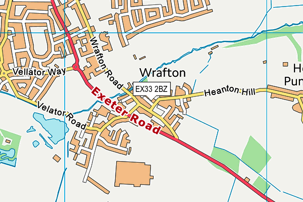 EX33 2BZ map - OS VectorMap District (Ordnance Survey)