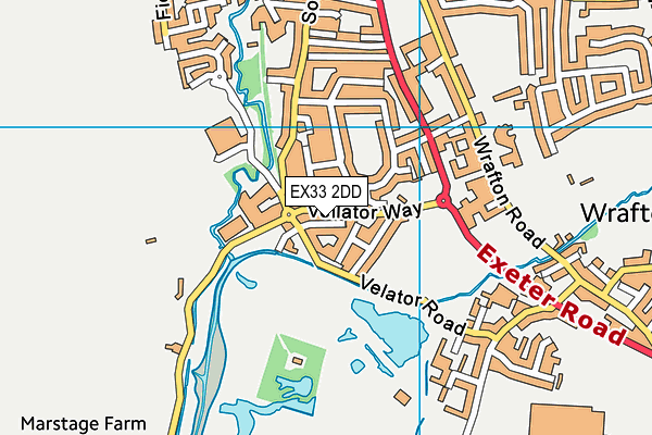 EX33 2DD map - OS VectorMap District (Ordnance Survey)