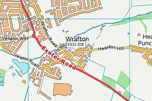 EX33 2DE map - OS VectorMap District (Ordnance Survey)