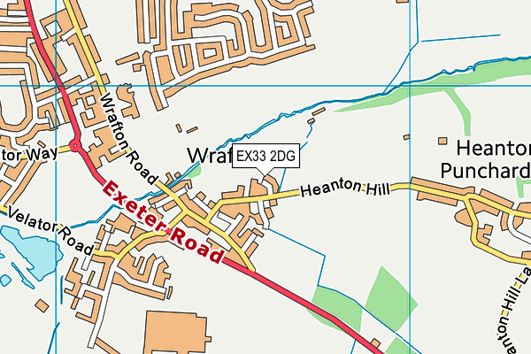 EX33 2DG map - OS VectorMap District (Ordnance Survey)