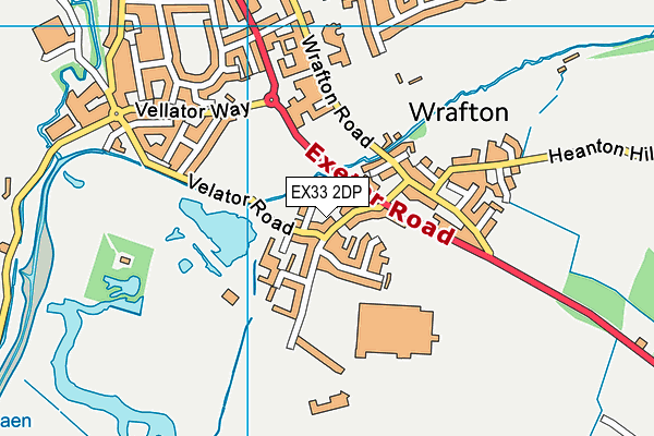 EX33 2DP map - OS VectorMap District (Ordnance Survey)