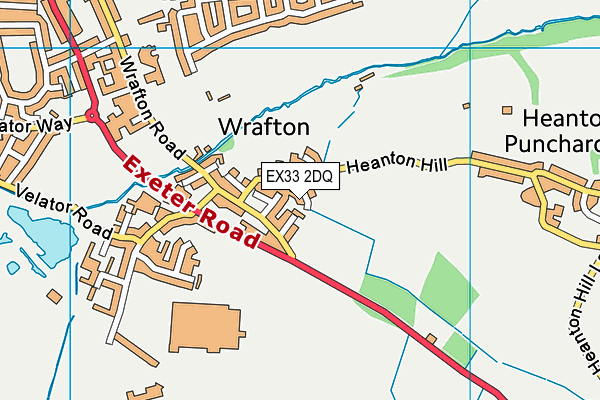 EX33 2DQ map - OS VectorMap District (Ordnance Survey)