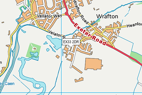 EX33 2DR map - OS VectorMap District (Ordnance Survey)