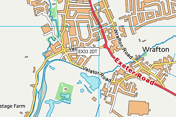EX33 2DT map - OS VectorMap District (Ordnance Survey)
