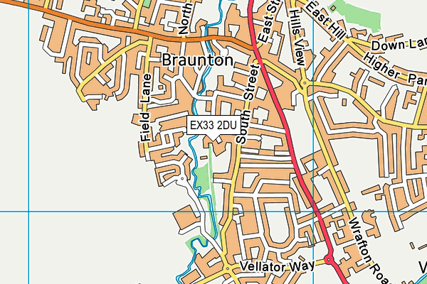 EX33 2DU map - OS VectorMap District (Ordnance Survey)