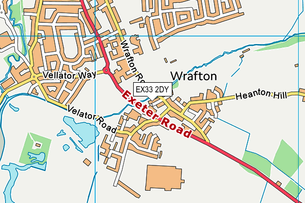 EX33 2DY map - OS VectorMap District (Ordnance Survey)