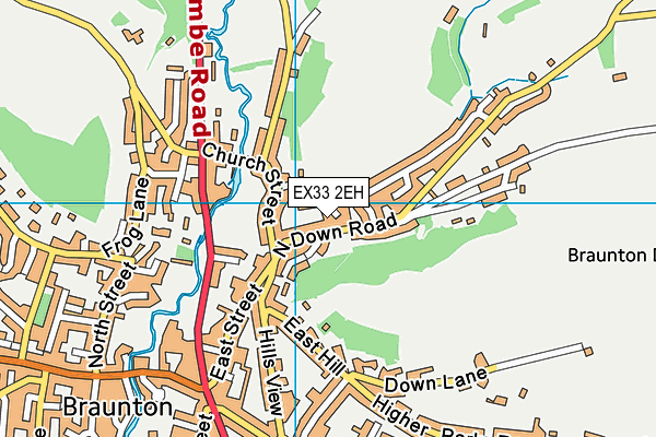 EX33 2EH map - OS VectorMap District (Ordnance Survey)