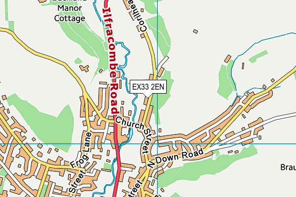 EX33 2EN map - OS VectorMap District (Ordnance Survey)