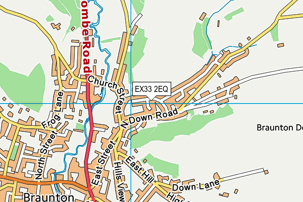 EX33 2EQ map - OS VectorMap District (Ordnance Survey)