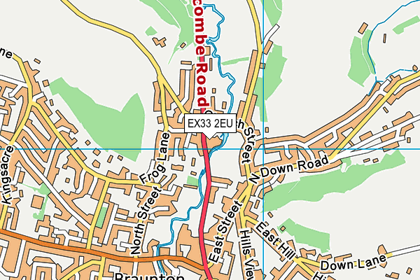 EX33 2EU map - OS VectorMap District (Ordnance Survey)