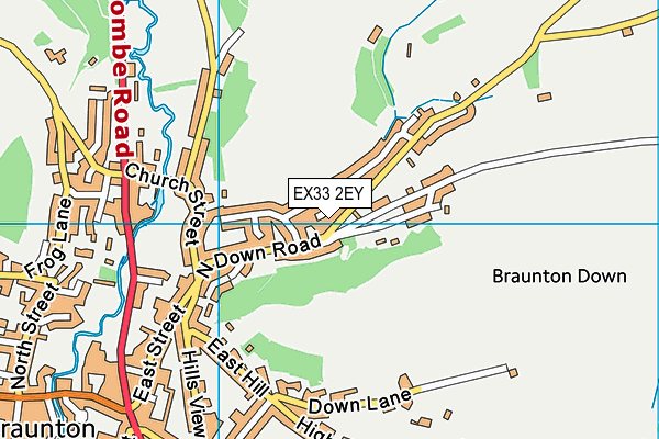 EX33 2EY map - OS VectorMap District (Ordnance Survey)