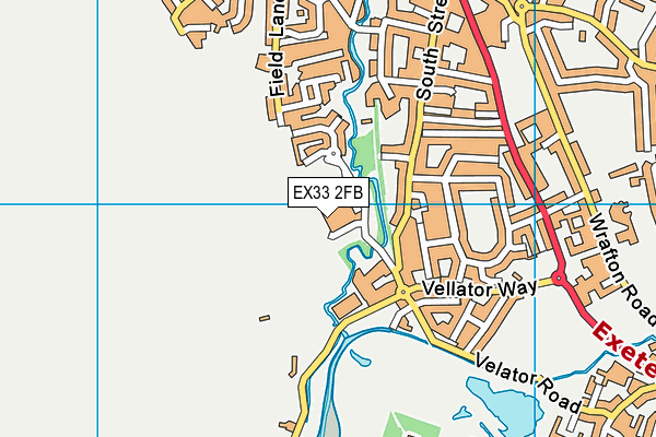 EX33 2FB map - OS VectorMap District (Ordnance Survey)